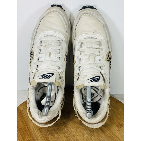 Nike Waffle Debut Women's Sneakers Size US 8 White/Leopard Print - Picture 5 of 6